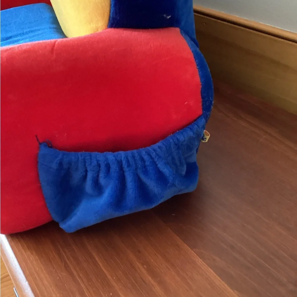 Build-A-Bear Blue and Yellow Plush Couch - Picture 7 of 9